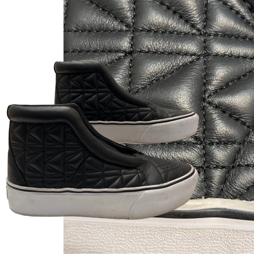 VANS X KARL LAGERFELD Leather high tops
